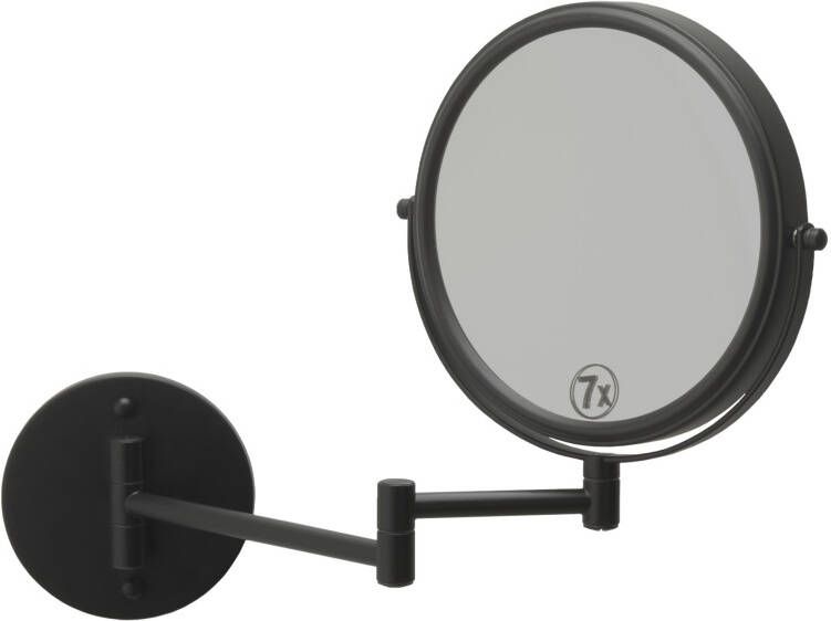 Aquanova Forte dubbelzijdige wand cosmetica spiegel Black