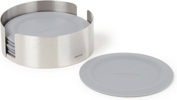 Blomus Lareto Onderzetter sharkskin(licht blauw ), per 6