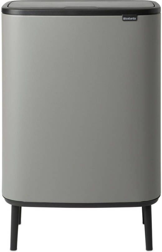 Brabantia Bo Touch Bin Hi prullenbak met deksel op pootjes 60 liter