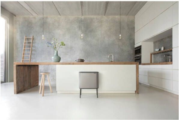 Brabantia Bo Touch Bin prullenbak met deksel op pootjes 36 liter