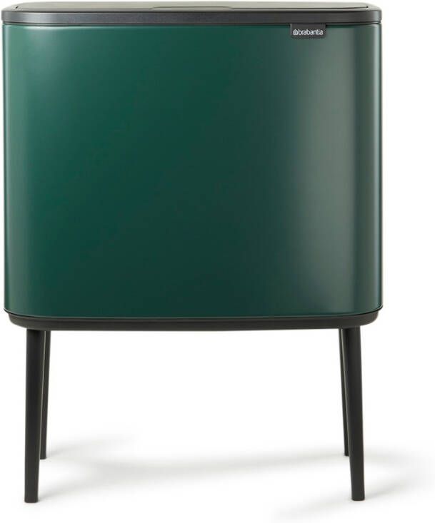 Brabantia Bo Touch Bin recyling duo prullenbak met deksel op pootjes 11 + 23 liter