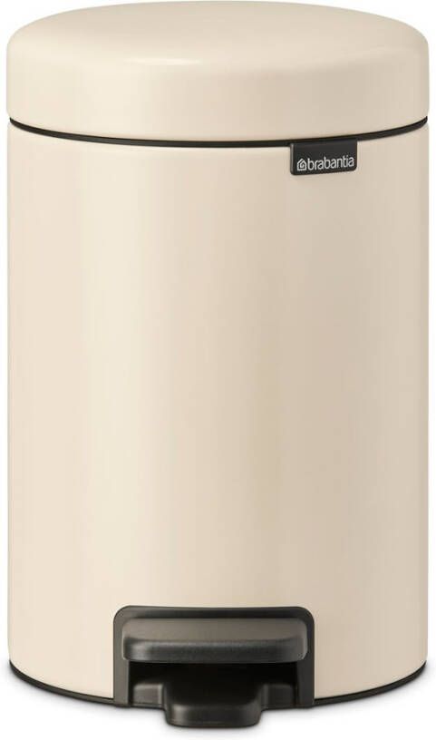 Brabantia Newicon Pedaalemmer 3 Liter Met Kunststof Binnenemmer Soft Beige