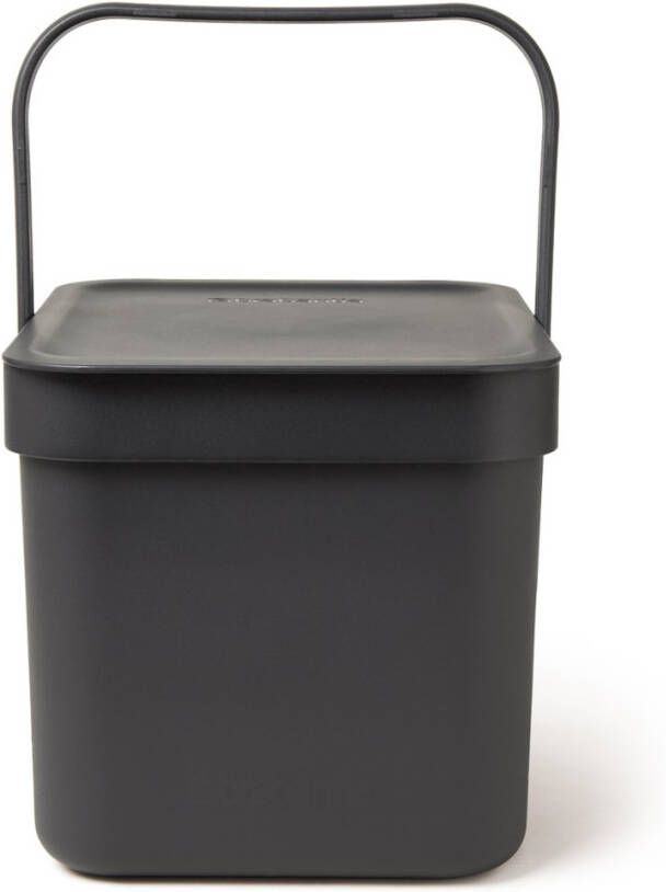 Brabantia Sort & Go Afvalemmer 6 Liter Dark Grey