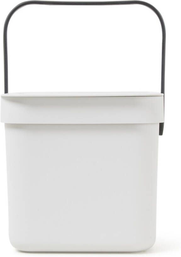 Brabantia Sort & Go Afvalemmer 6 Liter Light Grey