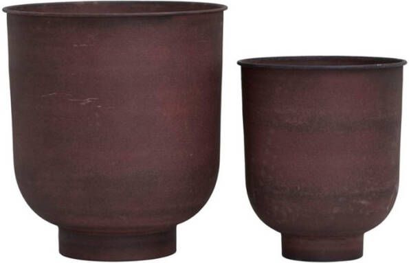 House Doctor Vig plantenbak van ijzer voor buiten Ø, 30 + Ø, 40 cm