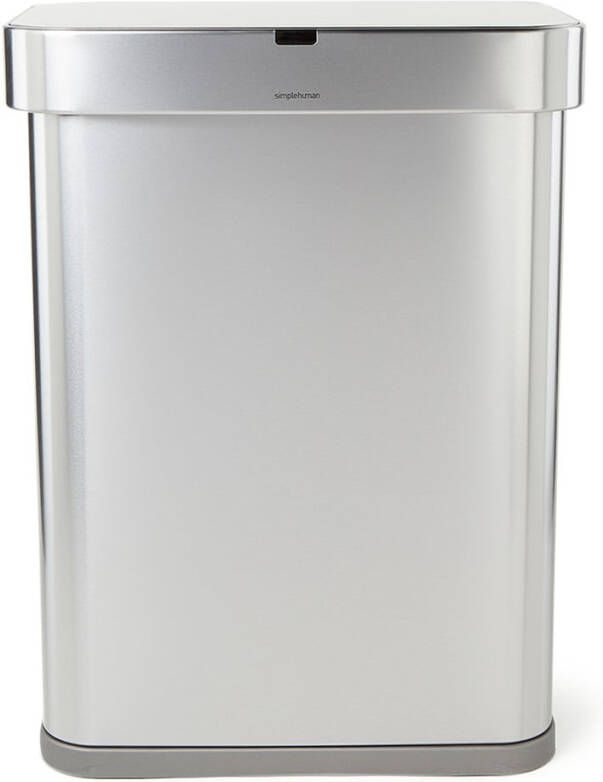 Simplehuman Sensor Voice Control prullenbak met spraak en bewegingssensor 58 liter