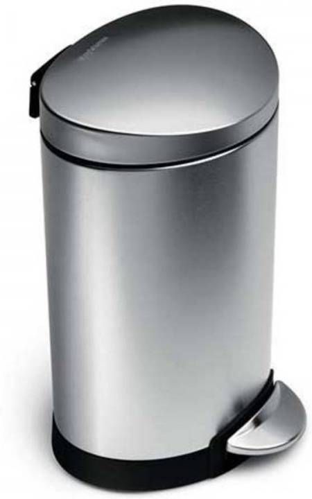 Vepabins Afvalemmer Half Rond 6 liter Simplehuman