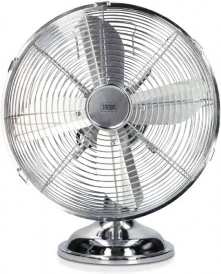Trebs 99384 Retro Tafelventilator in stijlvol design Chroom