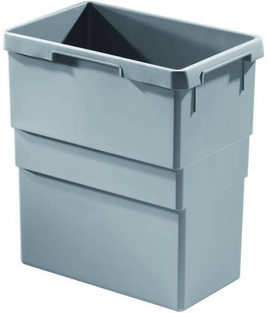 Hailo Binnenemmer 38ltr Zilver Grijs