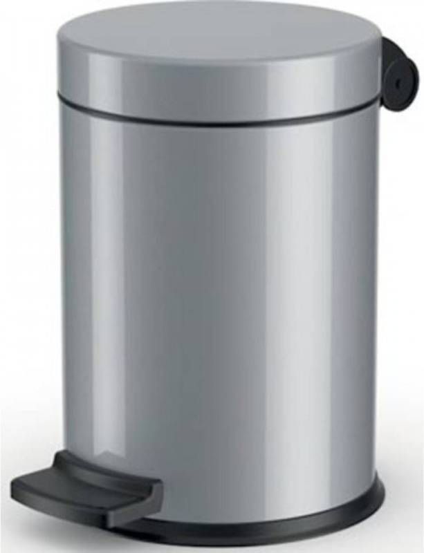 Hailo Pedaalemmer Voor Sanitair, 4 L, Zilver