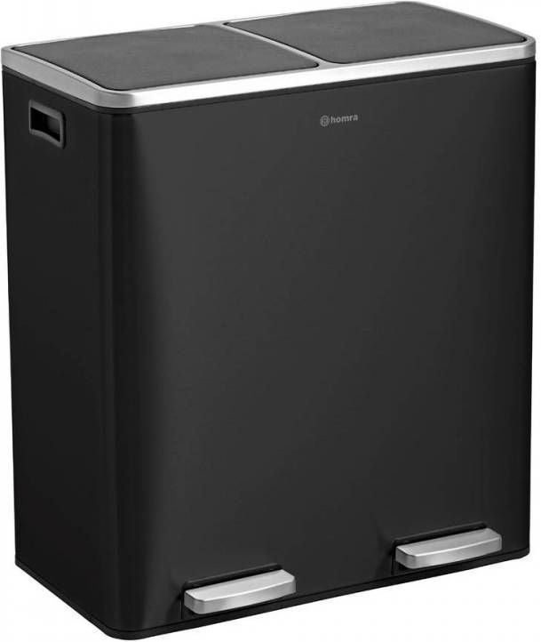 MONZANA® Duo Vuilnisbak Keuken 50l 55x25x57cm 2 Vakken & Deksels Dubbele Afvalbak Prullenbak Afvalscheiding Grijs/Groen MONZANA® Duo Vuilnisbak Keuken 50l 55x25x57cm 2 Vakken & Deksels Dubbele Afvalbak Prullenbak Afvalscheiding Grijs/Groen