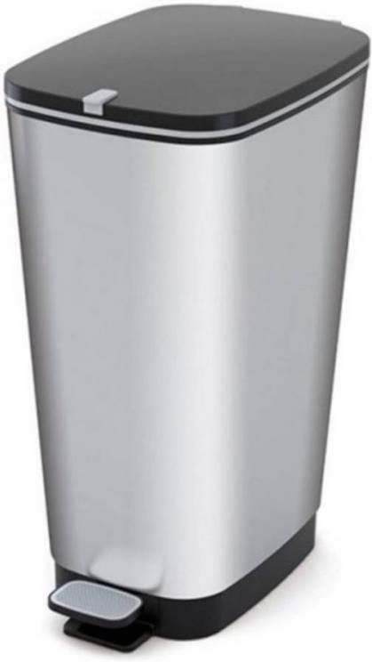 Kis Chic Bin Pedaalemmer -- 50 L Zilver