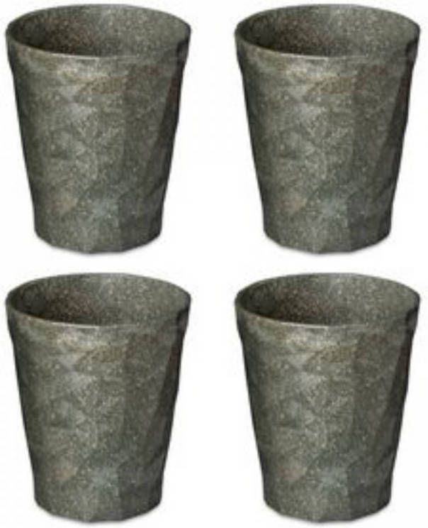 Koziol Bekers Club Grijs 250 Ml 4 Stuks