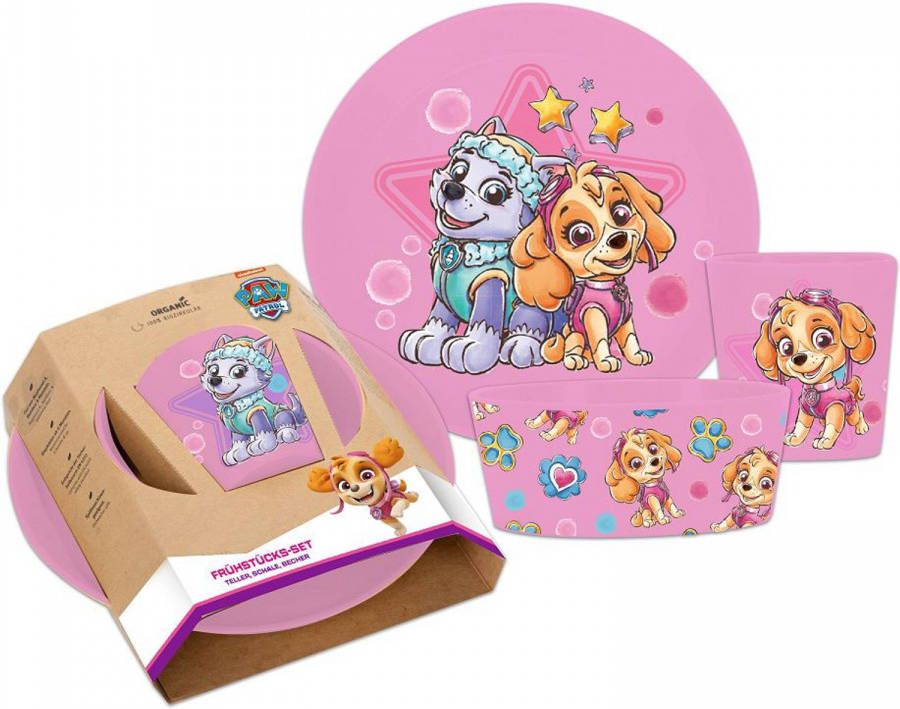 Koziol Kinderservies Connect Paw Patrol Roze 3 delig