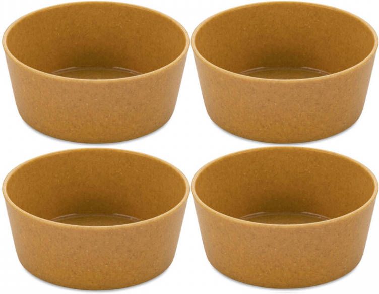 Koziol Kleine Kommen Connect Bruin ø 12 Cm/400 Ml 4 Stuks