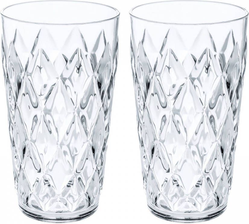 Koziol Longdrinkglazen Onbreekbaar Crystal 450 Ml 2 Stuks