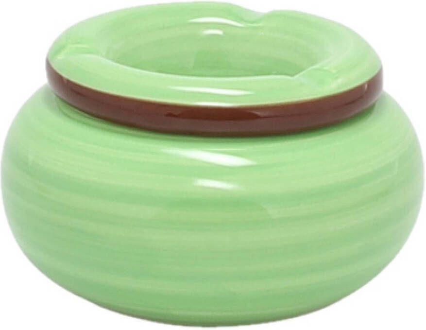 Merkloos Dolomite Keramiek Storm Asbak Groen 13, 5 X 7 Cm Asbakken