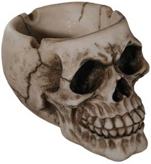 Merkloos Halloween Skelet Schedel Asbak 12 Cm Asbakken