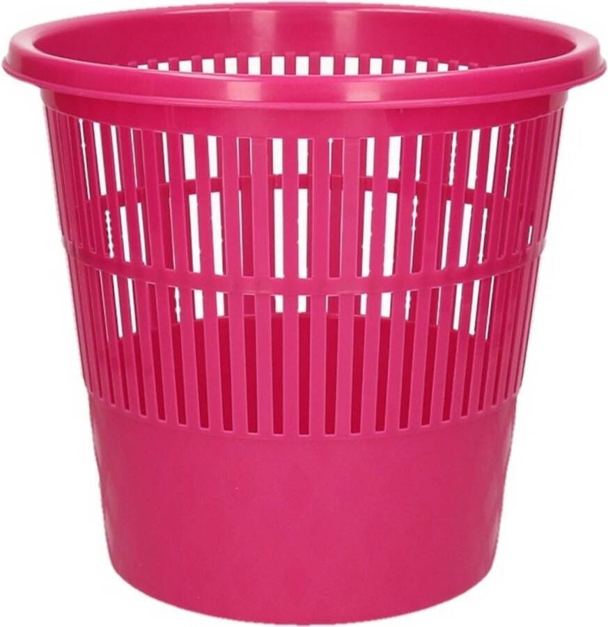 Merkloos Roze Vuilnisbak/prullenbak 20 Liter Prullenmanden
