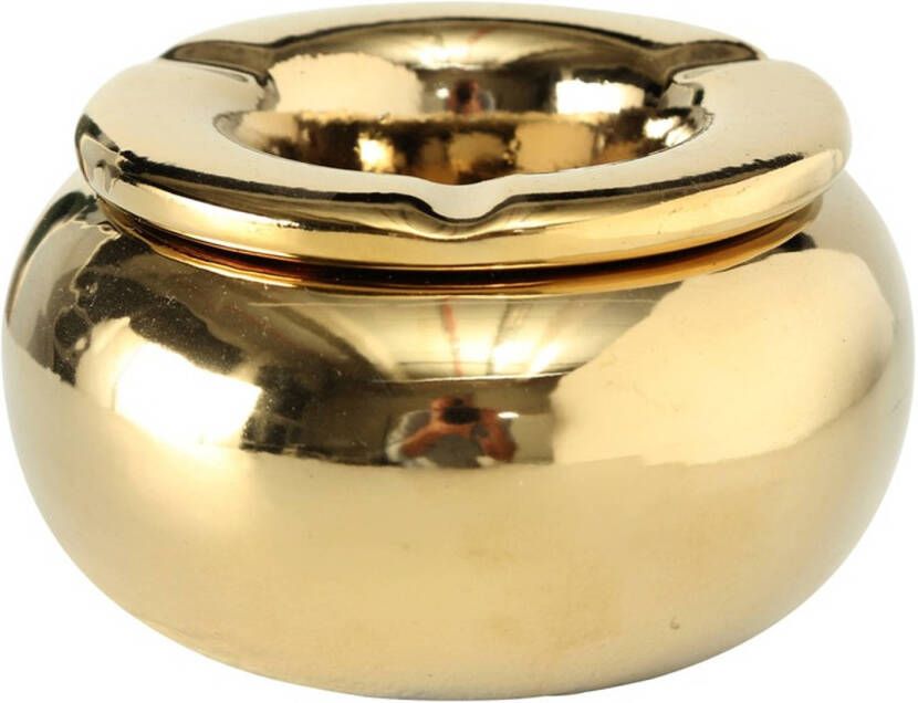 Merkloos Terras Asbak Goud 14 Cm Buiten Asbakken Tafelaccessoires Tuin Artikelen