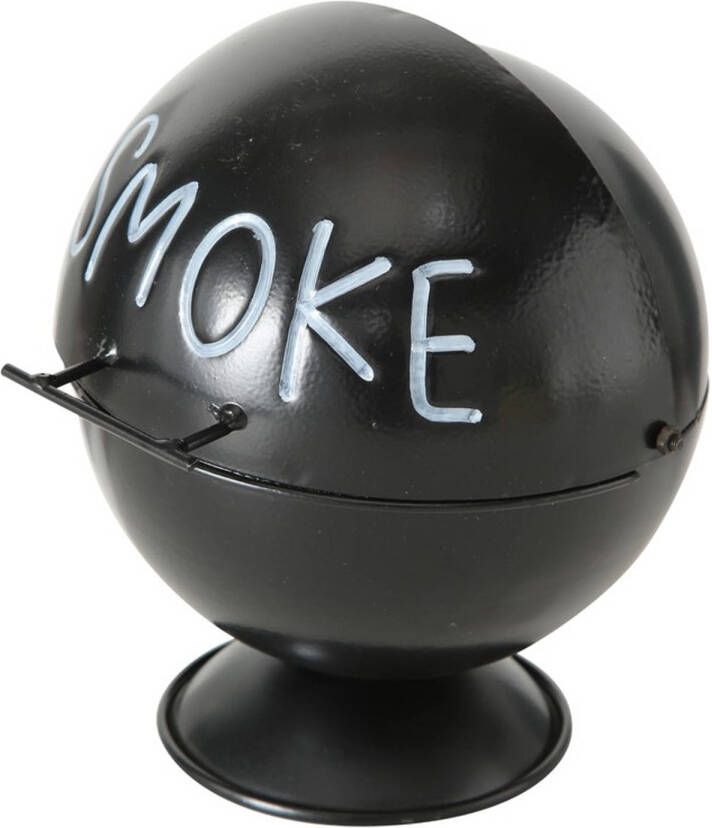 Merkloos Zwarte Terras Asbak Smoke 15 Cm Asbakken