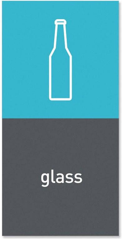 Simplehuman Afvalemmer Marker Magnetisch Glass Grijs