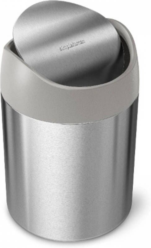 Simplehuman Mini Can Afvalemmer, 1.5 L, Zilver