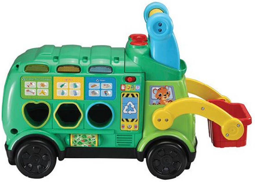 VTech Vrachtwagen Sorteer & Leer Recycletruck Groen 7 delig