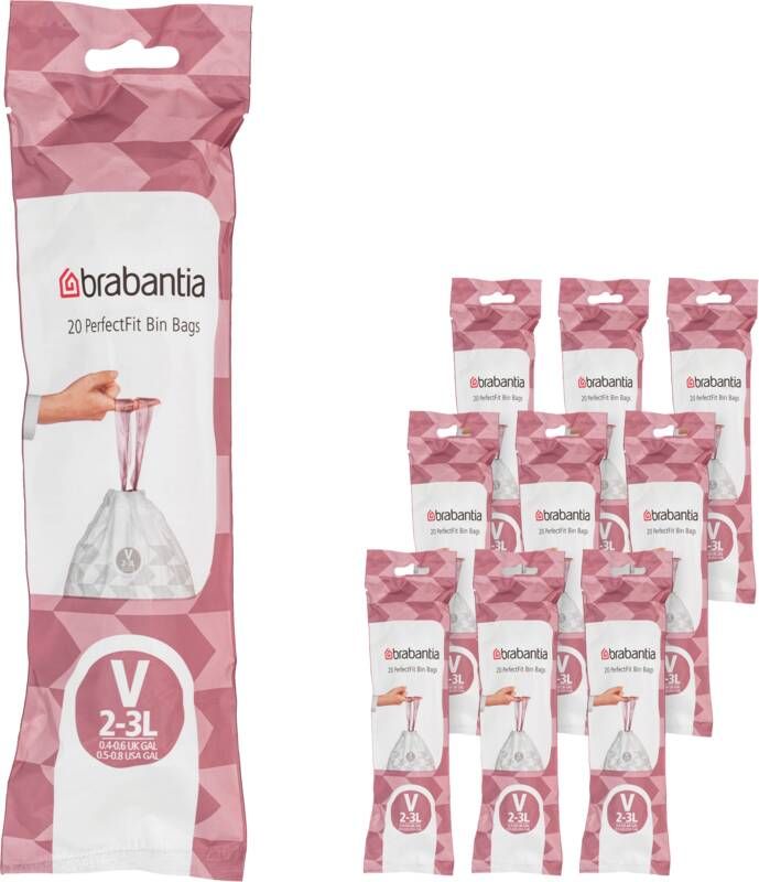 Brabantia Vuilniszakken Code V 2 3 Liter(120 stuks )