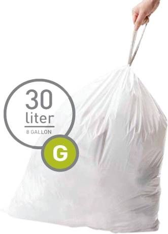 Simplehuman Vuilniszakken Code G 30 Liter(60 stuks )