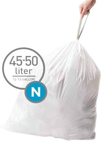 Simplehuman Vuilniszakken Code N 45 50 Liter(60 stuks )