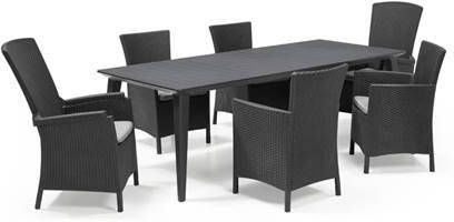 Allibert Tuinset Maggie grafiet 7 delig