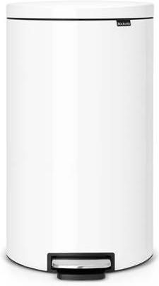 Brabantia Flatback+ Prullenbak 30 L Wit