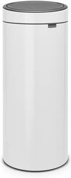 Brabantia Touch Bin Afvalemmer 30 Liter Met Kunststof Binnenemmer White online kopen