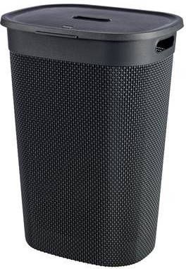 Curver Filo Wasmand Met Deksel 55l Donkergrijs