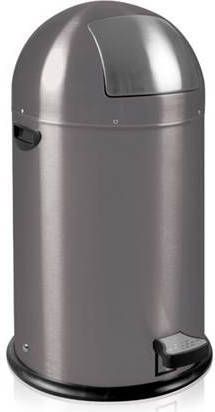 EKO pedaalemmer Kickcan grijs 33l Leen Bakker