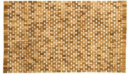 Sealskin badmat Woodblock bruin 60x60 cm Leen Bakker