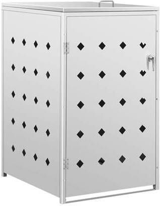 vidaXL Containerberging enkel 240 L roestvrij staal