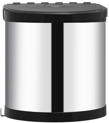 vidaXL Keukenvuilnisbak inbouw 8 L roestvrij staal