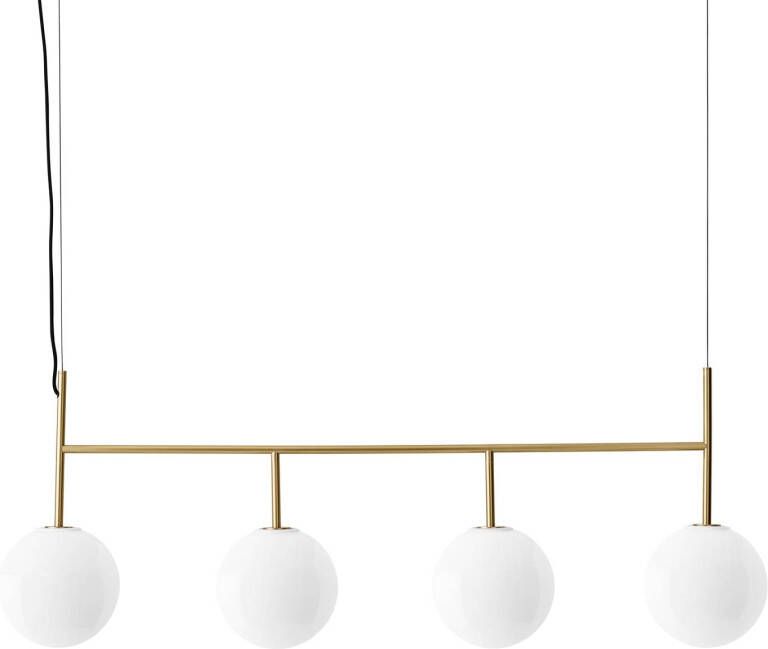 Menu TR Bulb LED slinger 4lps messing/opaal glans