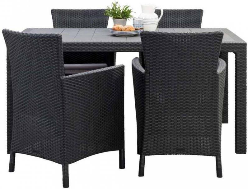 Allibert Keter Iowa Melody tuinset grijs 5 delig Leen Bakker