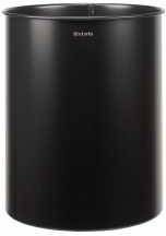 Brab prullenbak mat zwart 15ltr