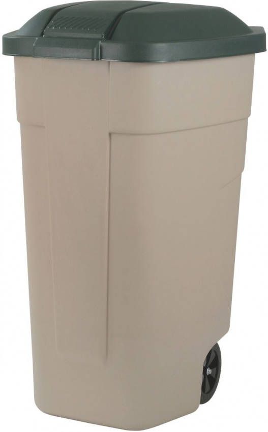 Curver Rolcontainer 110 Liter Afvalbak Op Wielen 54x50x85cm