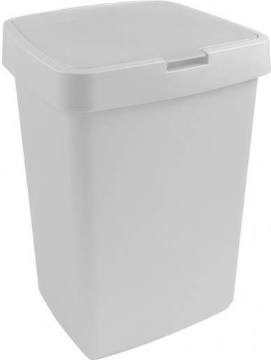 Sunware Delta Prullenbak 25 Liter Klepdeksel Wit Kunststof 39, 7x34, 5x56, 4cm