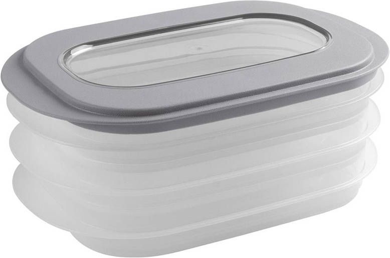 Sunware Sigma Home Vleeswarendoos 1, 1 Liter Grijs 26, 5x17, 2x10, 5cm