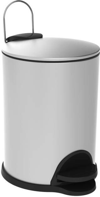 Allibert Afvalemmer Staand Coperblink 3 Liter Geborsteld Chroom