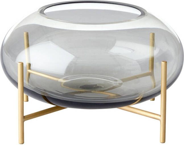 Menu Échasse Hurricane Waxinelichthouder Smoke/Geborsteld messing