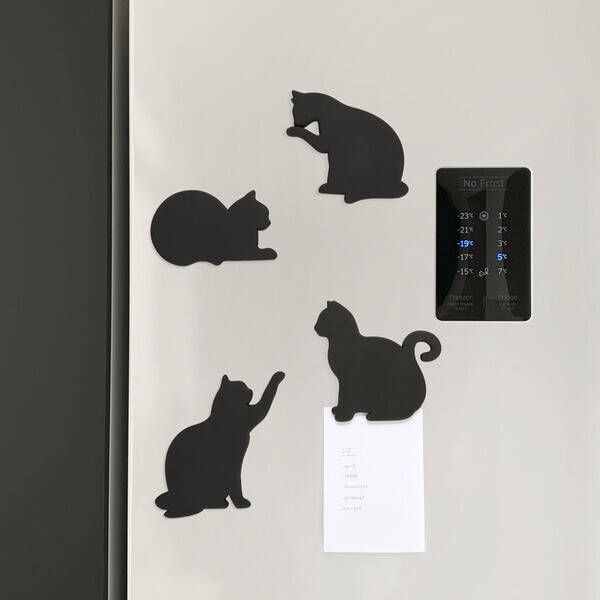 Balvi Koken & Tafelen Coasters Cat 4x Zwart