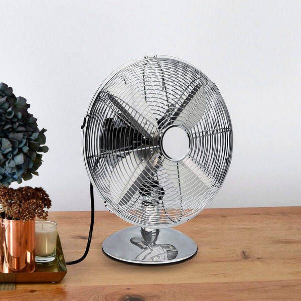 Balvi Decoratieve objecten Table Fan Vintage Zilverkleurig