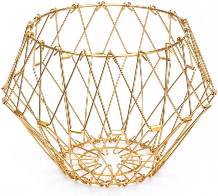 Balvi Koken & Tafelen Fruit Basket Multi Form Goudkleurig